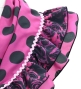 Kids Flamenco Tiered Skirt and Double Frilled Shawl Set / Dots & Roses / Wine & Black / JFPSp-2
