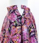 Circular Flamenco Skirt with Frills / Butterfly Paisley / Purple / JFS-14