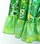 Circular Flamenco Skirt with Frills / Patchwork Style / Green / JFS-24