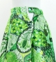 Circular Flamenco Skirt with Frills / Patchwork Style / Green / JFS-24