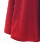 Flamenco High Waist Mermaid Skirt / Solid Dark Red2 / FS-34