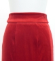 Flamenco High Waist Mermaid Skirt / Solid Dark Red2 / FS-34