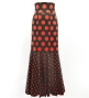 Flamenco High Waist Mermaid Skirt / Dots / FS-39