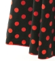 Flamenco High Waist Mermaid Skirt / Dots / FS-39