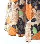 Flamenco High Waist Mermaid Skirt / Roses / FS-44