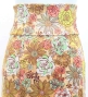 Flamenco High Waist Mermaid Skirt / Roses / FS-44