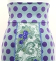 Flamenco High Waist Mermaid Skirt / Dots & Paisley / FS-53