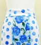 Flamenco High Waist Mermaid Skirt / Dots & Roses / FS-54