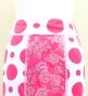 Flamenco High Waist Mermaid Skirt / Dots & Roses / FS-55