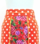Flamenco High Waist Mermaid Skirt / Dots & Roses / FS-56