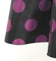 Flamenco Long circular skirt / Dots / Dark Purple & Pink / FS-58