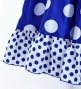 Circular Flamenco Skirt with Frills / Polka Dots / Blue & White / JFS-5