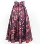 Flamenco Long circular skirt / Rose / Wine / FS-60