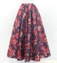 Flamenco Long circular skirt / Rose / Wine / FS-60