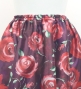 Flamenco Long circular skirt / Rose / Wine / FS-60