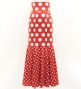Flamenco High Waist Mermaid Skirt / Dots / FS-70