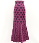 Flamenco High Waist Mermaid Skirt / Dots / FS-72