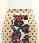 Flamenco High Waist Mermaid Skirt / Dots & Roses / FS-74