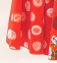 Flamenco High Waist Mermaid Skirt / Dots & Roses / FS-76