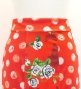 Flamenco High Waist Mermaid Skirt / Dots & Roses / FS-76