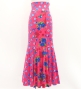 Flamenco High Waist Mermaid Skirt / Dots & Roses / FS-77