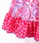 Circular Flamenco Skirt with Frills / Paisley / Pink / JFS-9