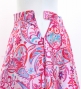 Circular Flamenco Skirt with Frills / Paisley / Pink / JFS-9
