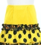 Kids Flamenco Tiered Skirt / Dots & Roses / Yellow & Black / JFSp-12
