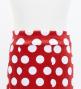 Kids Flamenco High Waist Mermaid Skirt / Dots / Red & White / JFSp-17