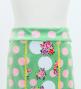 Kids Flamenco High Waist Mermaid Skirt / Bouquets & Dots / Turquoise Blue / JFSp-19