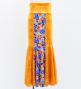 Kids Flamenco High Waist Mermaid Skirt / Rose / Orange / JFSp-20