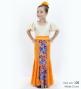 Kids Flamenco High Waist Mermaid Skirt / Rose / Orange / JFSp-20