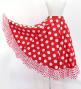 Kids Circular Flamenco Skirt with Frills / Polka Dots / Red & White / JFSp-2