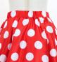 Kids Circular Flamenco Skirt with Frills / Polka Dots / Red & White / JFSp-2