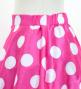 Kids Circular Flamenco Skirt with Frills / Polka Dots / Cherry Pink & Sky Blue / JFSp-4