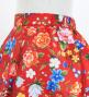 Kids Circular Flamenco Skirt with Frills / Floral / Red / JFSp-5