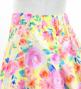 Kids Circular Flamenco Skirt with Frills / Floral / Cream / JFSp-7