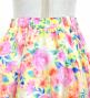 Kids Circular Flamenco Skirt with Frills / Floral / Cream / JFSp-7