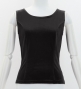 Flamenco Sleeveless Blouse with Velvet / Black / J3051bk-flamenco