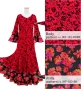 Kids Custom Flamenco Flare Velvet Dress with Frills / JCp128-mix