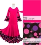 Kids Custom Flamenco Flare Velvet Dress with Frills / JCp128-mix