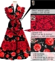 Kids Custom Flamenco Tiered Skirt & Double Frilled Shawl Set / JCp154-mix