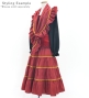 Kids Custom Flamenco Tiered Skirt & Double Frilled Shawl Set / JCp154-mix