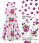 Kids Custom Flamenco High Waist Mermaid skirt with Velvet / JCp155-mix