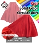 Kids Custom Flamenco Long circular skirt / JCp63-solid