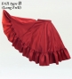 Kids Custom Flamenco Frilled Circular Skirt (360 degrees) / JCp71-solid