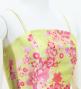 Japan Fabric Long Dress with Cherry Blossom Print / Shantung / Cream Yellow / JW001crye