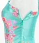 Japan Fabric Long Dress with Cherry Blossom Print / Shantung / Light Blue / JW001lbl