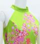 Japan Fabric Long Dress with Cherry Blossom Print / Velvet / Light Green / JW002lgr