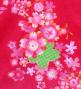 Japan Fabric Long Dress with Cherry Blossom Print / Velvet / Red / JW002rd
